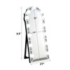 Noralie - 63" Accent Floor Mirror - Mirrored & Faux Diamonds