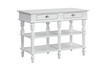 Rorratt - Kitchen Island - Marble Top & White
