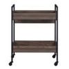 Jerrick - Serving Cart - Walnut & Black