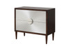 Shimas - Accent Table - Silver & Walnut Finish