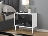 Dubni - Accent Table - White & Black Finish