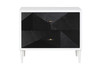 Dubni - Accent Table - White & Black