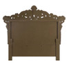 Constantine - Eastern King Bed - Synthetic Leather , Light Gold, Brown & Gold