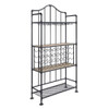 Edina - Wine Rack - Oak & Sandy Black