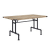 Edina - Dining Table - Oak & Sandy Black