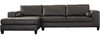 KENNIA Dark Gray 134" Wide Sectional with Wide Chaise