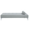 Quenti - Sofa Bed With Pillow - Gray Melange Velvet