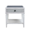 Katia - End Table - Rustic Gray & Weathered White Finish