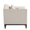 Tayden - Chair With 2 Pillows - Beige Velvet