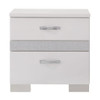 Naima II - Nightstand - White High Gloss