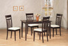 August Cappuccino 5-PC Dining Set