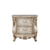 Gorsedd - Nightstand With Marble Top - Marble Top & Golden Ivory