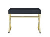 Coleen - Vanity Desk - Black & Brass Finish - 31"