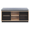 Gamaliel - Bench With Storage - Oak & Espresso