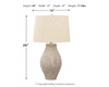 Layal - Paper Table Lamp  - Beige