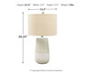 Shavon - Ceramic Table Lamp  - Beige / White
