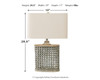 Deondra - Gray - Metal Table Lamp