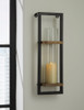 Colburn - Natural / Black - Wall Sconce