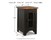 Valebeck - Chair Side End Table - Black / Brown