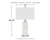 Malise - Alabaster Table Lamp  - White