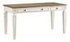 Realyn - White / Brown - Home Office Lift Top Desk