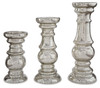 Rosario - Silver Finish - Candle Holder Set (Set of 3)