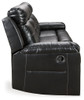 Kempten - Black - Reclining Sofa