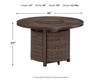 Paradise Trail - Round Fire Pit Table - Medium Brown