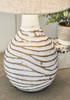Aleela - Metal Table Lamp  - White / Gold Finish