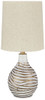 Aleela - Metal Table Lamp  - White / Gold Finish