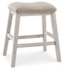 Skempton - Upholstered Stool (Set of 2) - White
