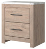 Senniberg - Light Brown - Two Drawer Night Stand