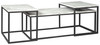 Donnesta - Occasional Table Set (Set of 3) - Gray / Black