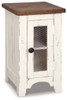Wystfield - Chair Side End Table - White / Brown