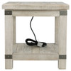 Carynhurst - Rectangular End Table - White Wash Gray