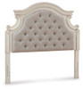 Realyn - Full UPH Panel Headboard - Chipped White