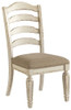 Realyn - Dining UPH Side Chair (Set of 2) - Ladderback - Chipped White