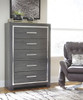 Lodanna - Five Drawer Chest - Gray