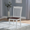 Green Leigh - Side Chair Set of 2) - White & Walnut