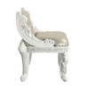 Vanaheim - Vanity Stool - Beige Synthetic Leather & Antique White