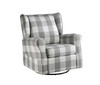 Patli - Swivel Chair With Glider - Gray Fabric