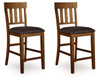 Ralene - Upholstered Barstool (Set of 2) - Medium Brown