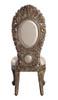 Constantine - Side Chair (Set of 2) - Synthetic Leather , Brown & Gold