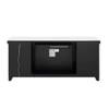 Noralie - TV Stand With Fireplace & LED - Mirrored & Faux Diamonds