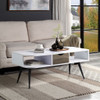 Halima - Coffee Table - White & Black