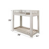 Cedro - Twin Over Twin Bunk Bed - Weathered White