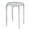 Abbe - End Table - Glass & Chrome