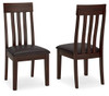 Haddigan - Dining UPH Side Chair (Set of 2) - Dark Brown