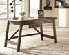 Baldridge - Home Office Large Leg Desk - Rustic Brown