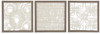 Odella - Wall Decor Set (Set of 3) - Cream / Taupe